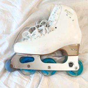 Edea OVERTURE Skates with  PICSKATE inline wheel frame + Jazz J-13 wheels